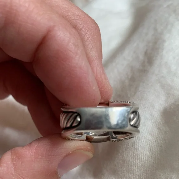 EUC - David Yurman Prasiolite and Diamond Ring - Picture 13 of 16